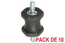 10 SILENT BLOC CAOUTCHOUC MALE MALE Ø22mm H 25mm M6 GROUPE ELECTROGENE NEUF