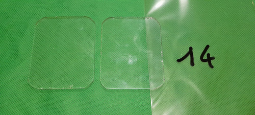 Ancien verre phare plat - 1,
