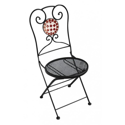Chaise pliante fer - en, noir