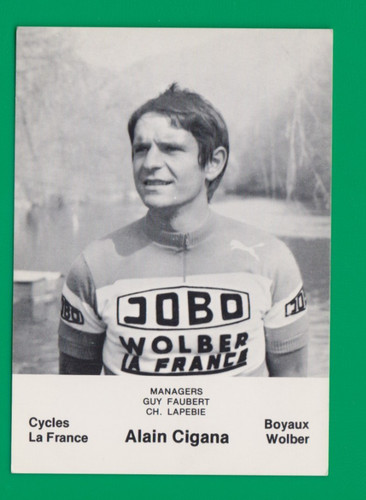 Cyclisme carte cycliste - cycliste, alain