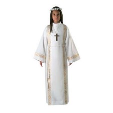Aube communion unisex bord or