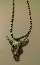 Pendentif buffle crâne animal