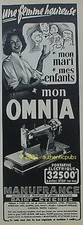 PUBLICITE OMNIA MACHINE A