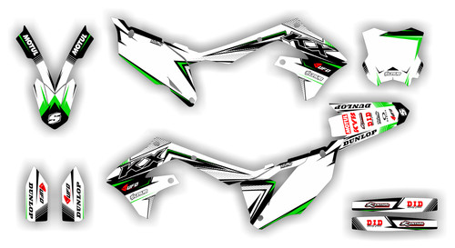 Kit graphique kawasaki - graphique, kx450