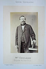 CHARLES LOUIS COULAUX Bas Rhin PHOTOGRAPHIE Albumine FRANCK Député 1864