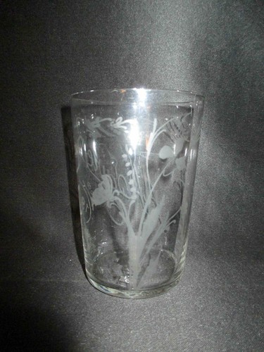 Ancien verre communion - verre, gravé