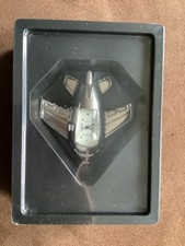 HORLOGE MINIATURE N°26 COLLECTION DÉCORATIVE AVION EDT ATLAS BRILLANT ARGENTÉ