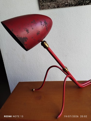 Lampe bureau cocotte - bureau, rouge