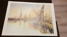  aquarelle signée MORLAINE Lithographie BORDEAUX 
