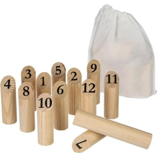 Jeu quilles nordiques bois - jeu, de