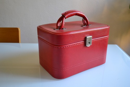 Vanity case vintage - , rouge