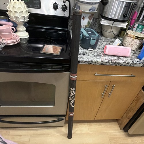 Wood didgeridoo ish tribal - wood,