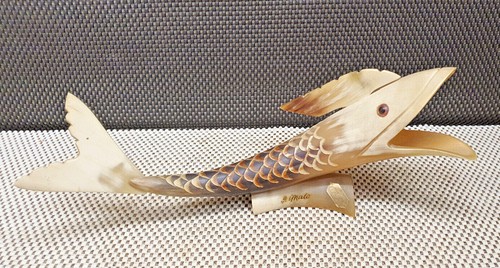 Sculpture poisson corne - sculpture,