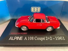 UNIVERSAL HOBBIES 5065U - ALPINE A108 COUPE 2+2 ROUGE 1961  au 1/43 °