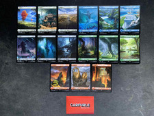 MTG x Final Fantasy - All 15 full art basic lands (No Wastes) - EN