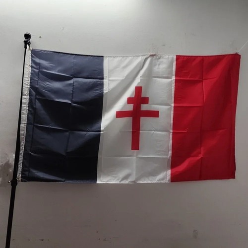 Drapeau france libre croix - , de