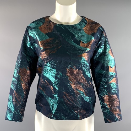Maje taille bleu blouse col - maje,
