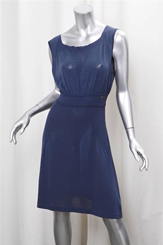 Chanel aw83 womens blue cotton - chanel,