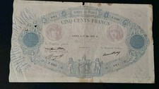 RARE BILLET DE  500 Francs 27 Mai 1937