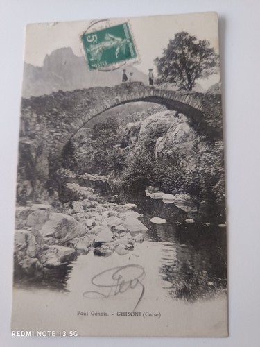 Cpa ghisoni pont - -,