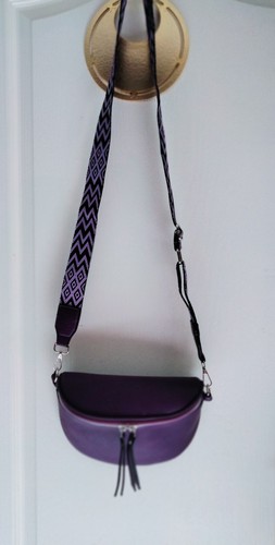 Sac banane femme violet - , cuir