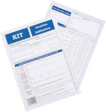 [Ref:728-3] WEBER Lot de 3 Formulaires français "Kit garage box remise parking"