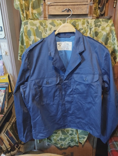 Blouson bleu travail armée - bleu, de