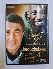 DVD INTOUCHABLES - DÉDICACÉ PAR FRANÇOIS CLUZET & OMAR SY - AUTOGRAPHE TRÈS RARE