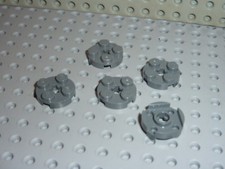 5 x LEGO DkStone round plate 4032 / Set 10179 10198 10188 7666 7676 8038 7675..