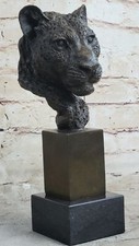 Sculpture buste guépard dore - guépard,