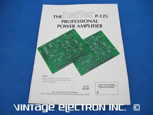 Nos hafler 25d - pc-25d, (pc-25)