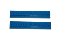 2 Lego® train rails chemin de