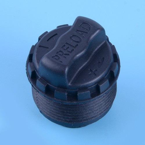 Front fork preload button knob - front,