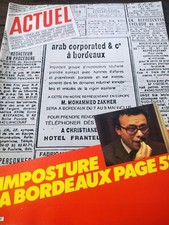 Actuel . Imposture à Bordeaux . Jacques Higelin .  GI's . No. 8 . Mai 1980