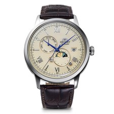Montre Orient Bambino Sun Moon Automatic RN AK0803Y Ivory Dial Japan Model2