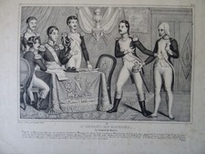 LITHO XIX BATAILLE NAPOLEON