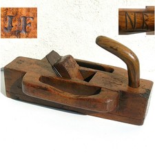 ANCIENNE GALERE A CORNE XIX° RABOT  WOODEN PLANE HOBEL
