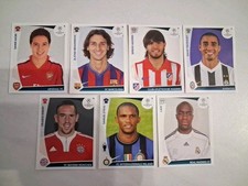 7 STICKERS PANINI CHAMPIONS LEAGUE 2009 2010 ULTRA RARE 