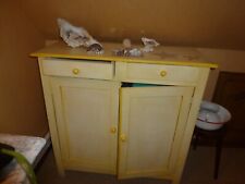 buffet vintage en bois peint