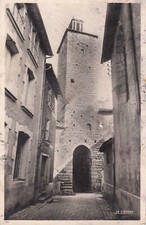 Carte postale ancienne HAUTE-LOIRE CRAPONNE-SUR-ARZON donjon écrite 1954
