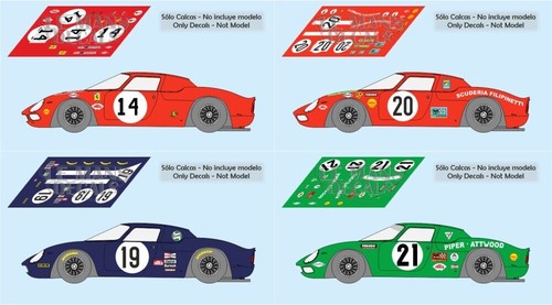 Décals ferrari 250 mans - décals, le