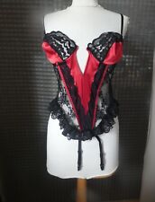 GUEPIERE PORTE JARRETELLES  NOIRE ET ROUGE TAILLE L