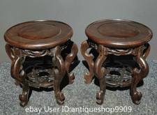 8 "ancien palais royal en palissandre ajouré tabouret chaise paire