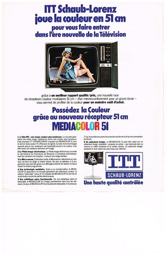 Publicite 1975 itt schaub - ,