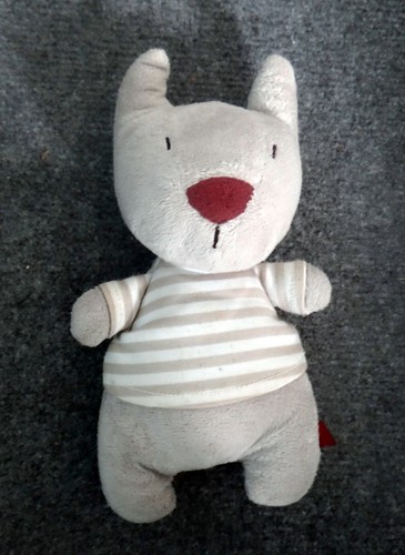 Doudou peluche loup - doudou, beige