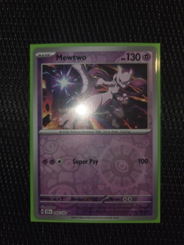 Carte pokémon reverse - reverse, mewtwo