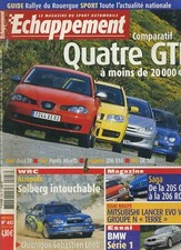 ECHAPPEMENT n°443 07/2004 Saga de la 205GTI à la 206 RC FIAT PUNTO ABARTH 206S16