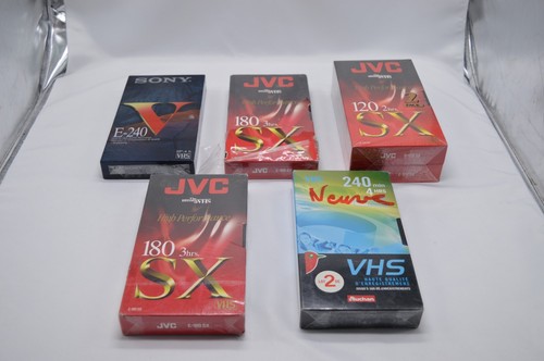 Lot vhs vierge cassettes - de,