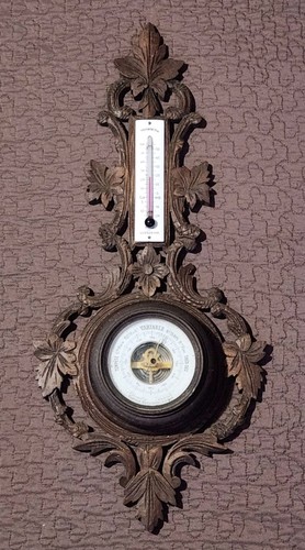 Ancien baromètre anéroïde - ancien,