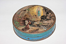 Boite religieuse LOURDES en tôle